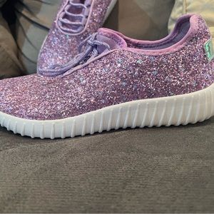 Pink Glitter Barbie Slip Ons